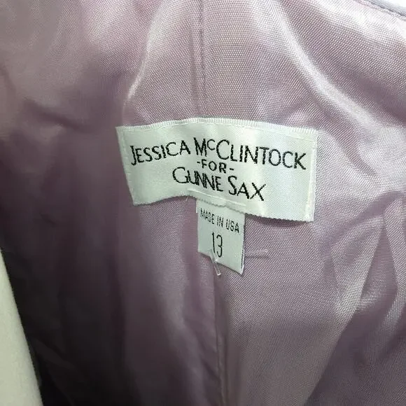 Vintage Gunne Sax Y2K Prom Dress Size 13 NWT Purple Iridescent Whimsical Fairy